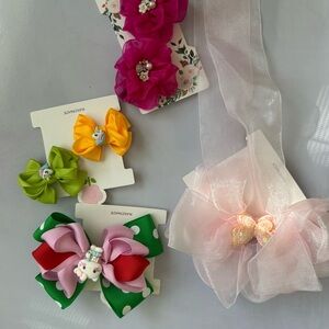 🌺Bundle!Colorful Handmade Hair Bow Set